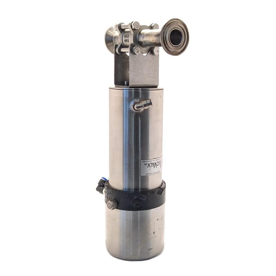 Used IsoValve Vanne à Manchon Pneumatique Sanitaire en Inox 316 - Raccords Tri-Clamp