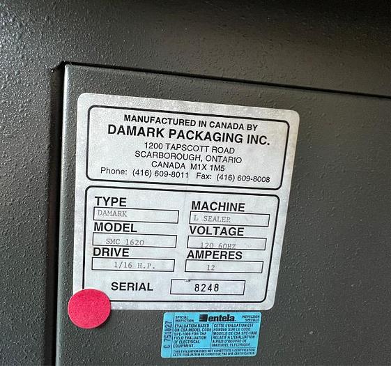 Used DAMARK SMC 1620 / STB 16A - Ensemble scelleuse en L & tunnel chauffant