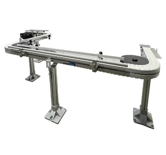 D'occasion mk North America, Inc. VERSAFLEX A08 - Convoyeur à chaîne table top flexible verticale 