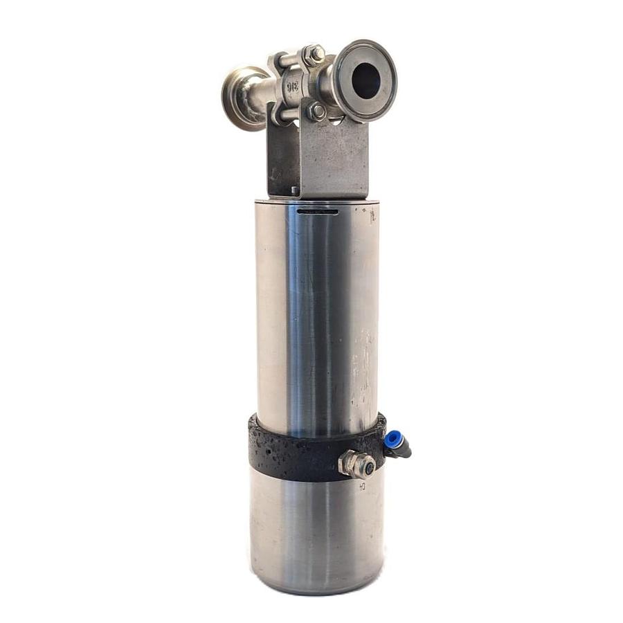 Used IsoValve Vanne à Manchon Pneumatique Sanitaire en Inox 316 - Raccords Tri-Clamp