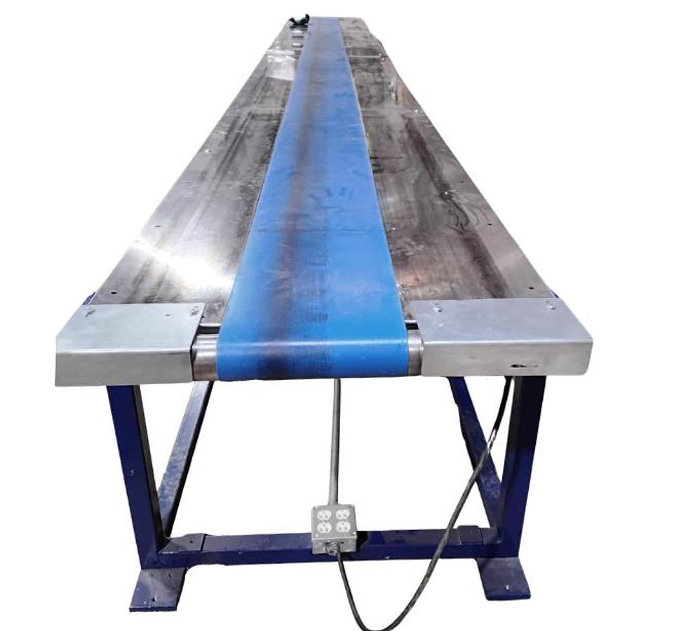 D'occasion Convoyeur à bande 252'' x 10'' avec table de triage