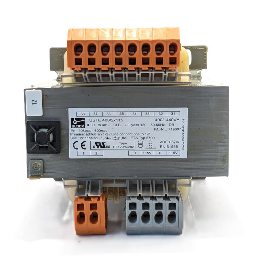 Used BLOCK USTE 400/2×115 (400 VA/2×115 V)