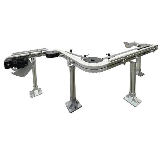 D'occasion mk North America, Inc. VERSAFLEX A08 - Convoyeur à chaîne table top flexible verticale 