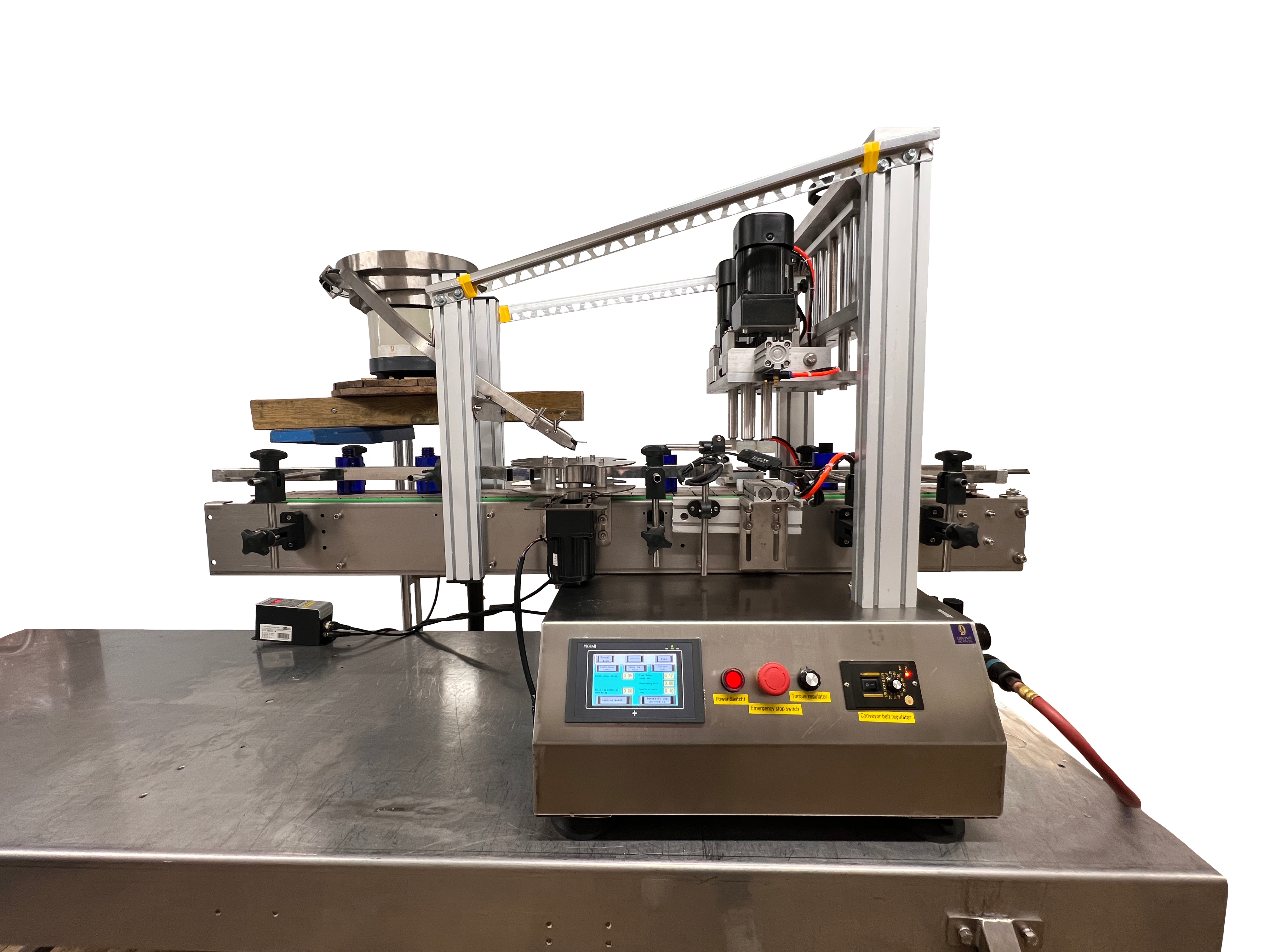 D'occasion Bouchonneuse de table automatique avec bol vibrant à...