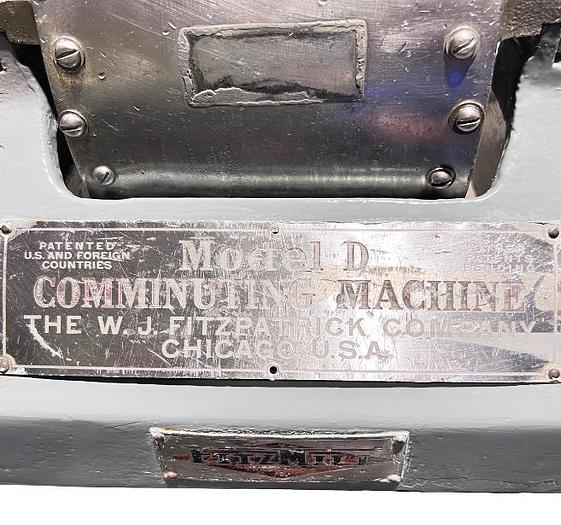 Used Fitzpatrick Company FITZMILL MODEL D - Broyeur à marteaux