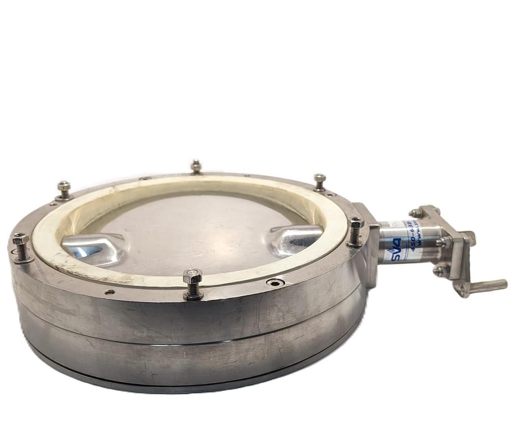 Used Vanne papillon sanitaire en acier inoxydable VOS SV 602 10 pouces DN 250