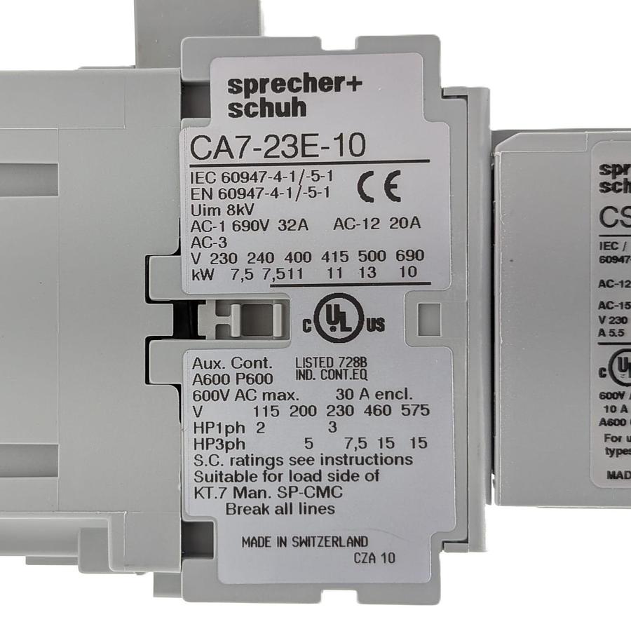 Used Sprecher+Schuh CA7-23E-10