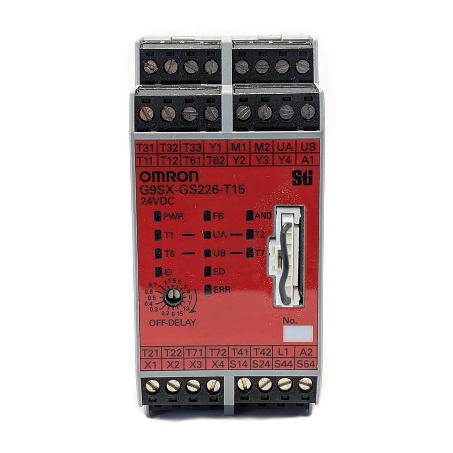 Used Omron G9SX-GS226-T15-RT