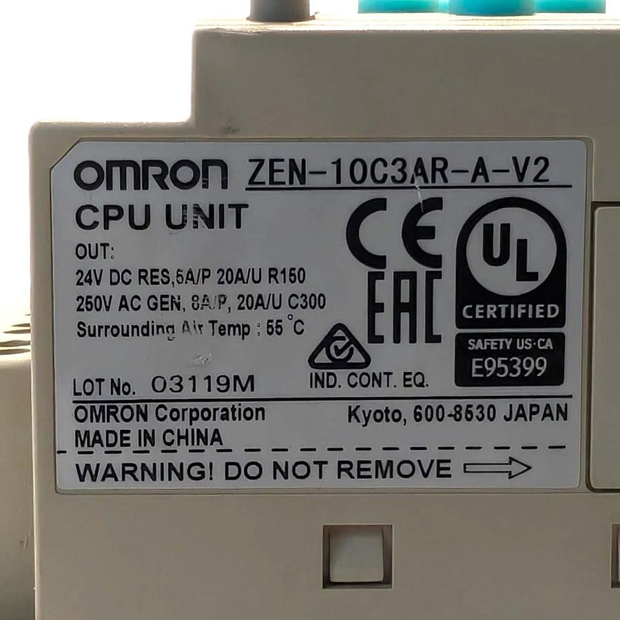 Used Omron Corporation ZEN-10C3AR-A-V2
