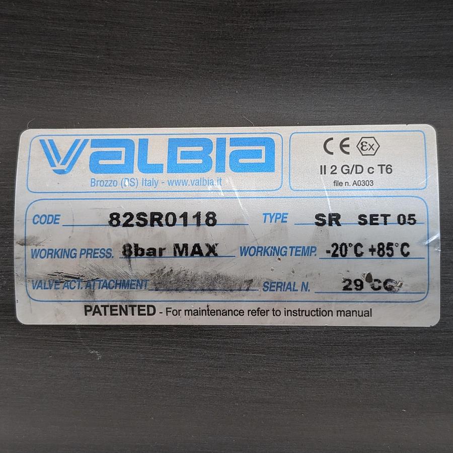 Used Valbia actuator-Spirax Sarco valve body 82SR0118
