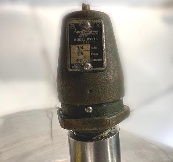 D'occasion Mobile jacketed 227 L (60 GAL) SS316 tank with air mixer