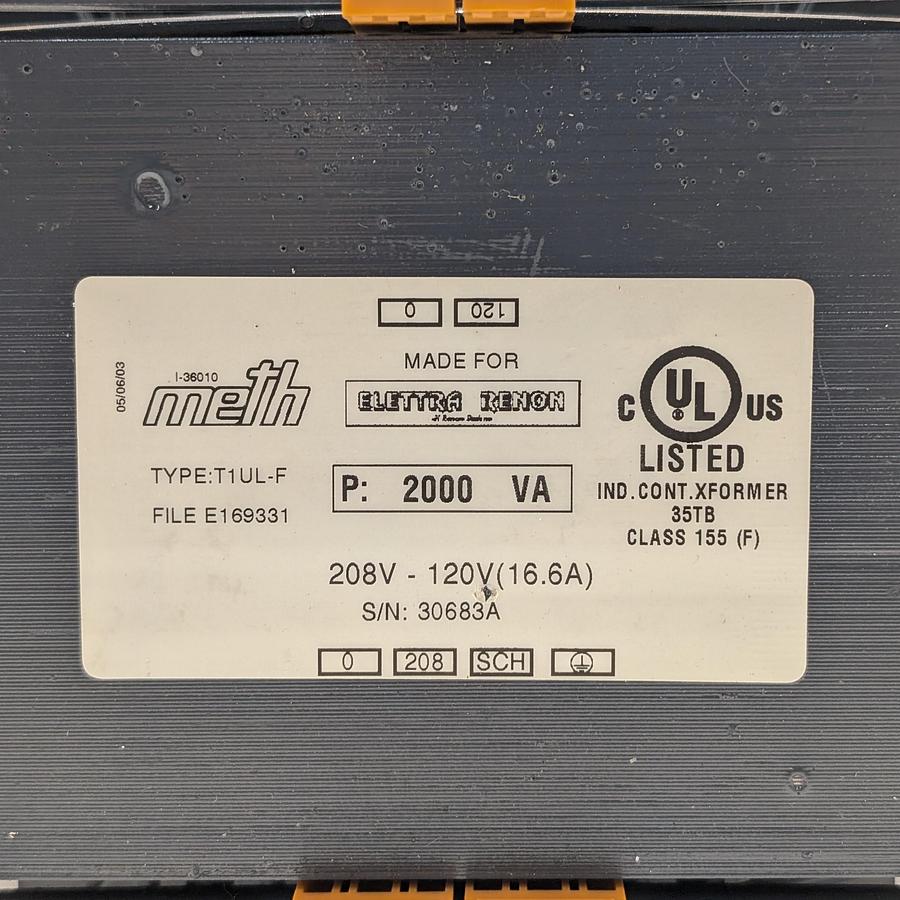 Used METH P 2000 VA TYPE T1UL-F