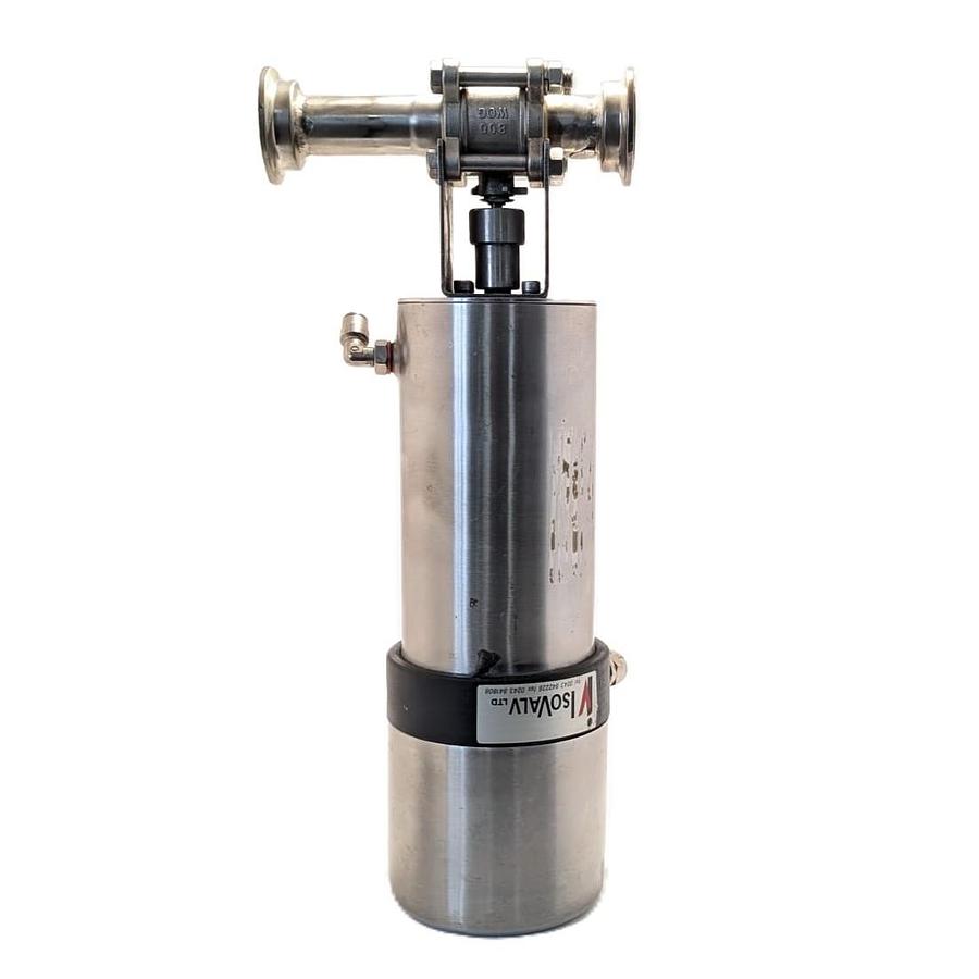 Used IsoValve Vanne à Manchon Pneumatique Sanitaire en Inox 316 - Raccords Tri-Clamp