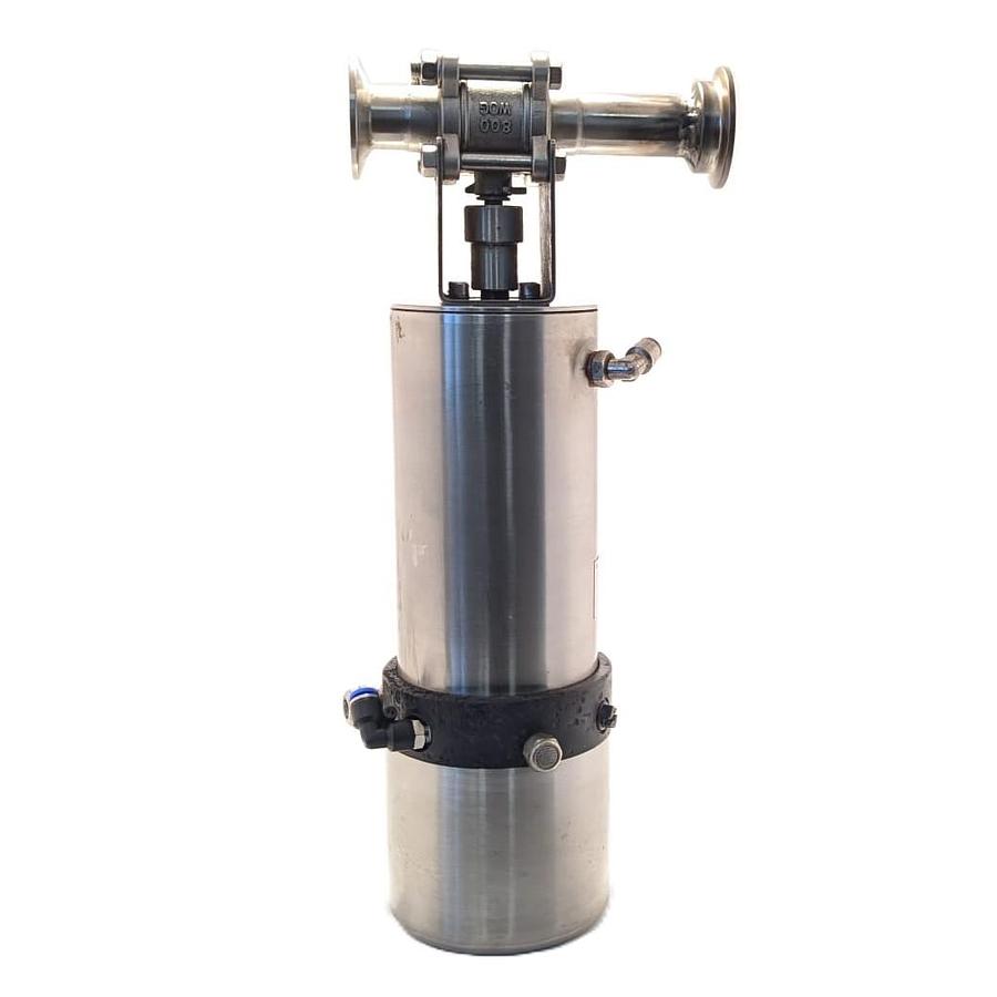 Used IsoValve Vanne à Manchon Pneumatique Sanitaire en Inox 316 - Raccords Tri-Clamp