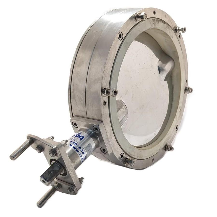 Used Vanne papillon sanitaire en acier inoxydable VOS SV 602  10 pouces DN 250