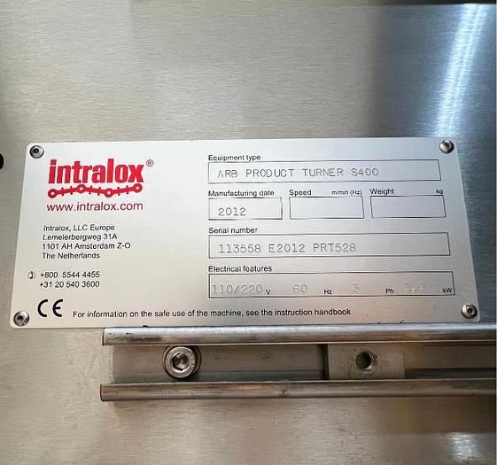 D'occasion Intralox ARB - 120'' Intralox belt convoyeor