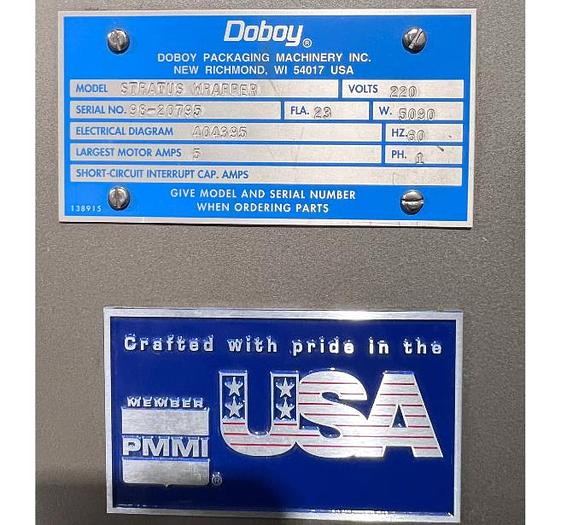 Used DOBOY STRATUS WRAPPER -  Emballeuse horizontale inversée