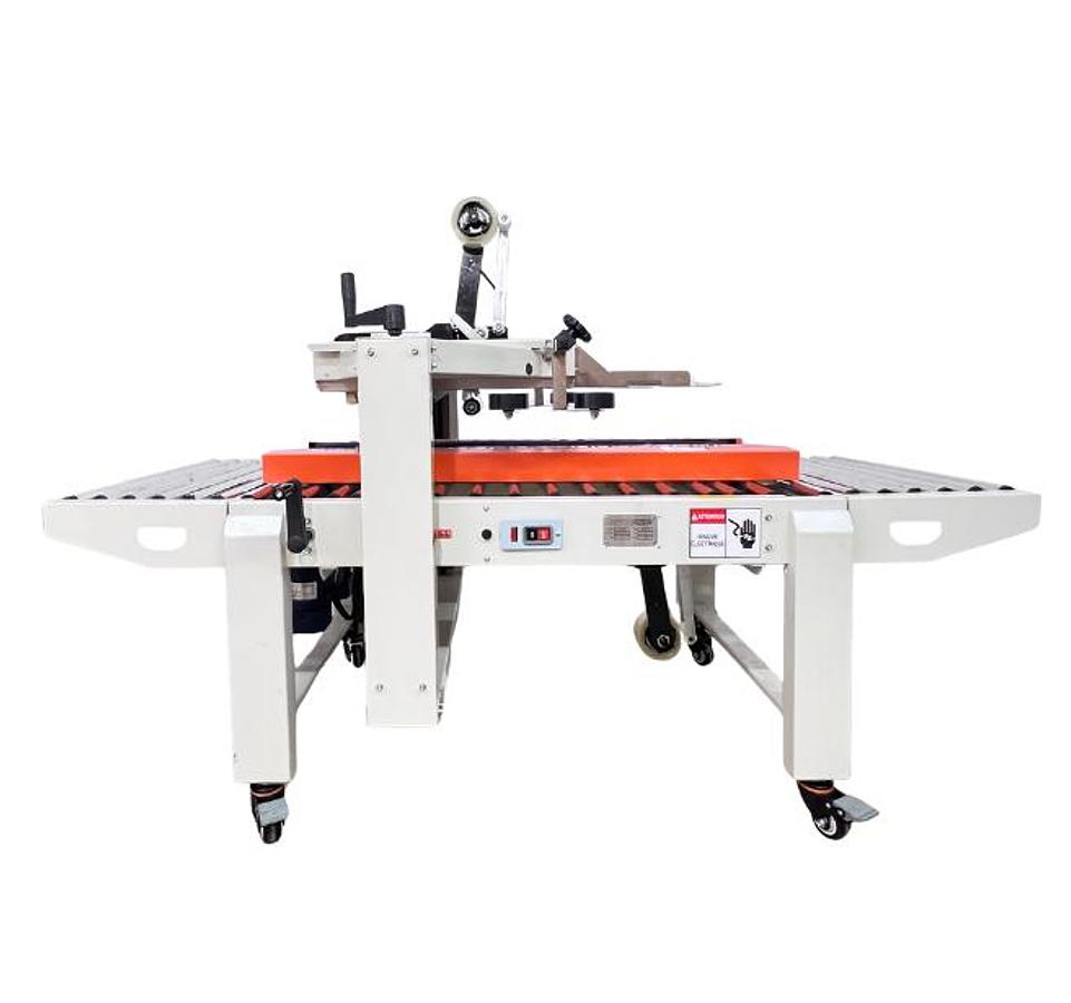 AEVOS TBCS-SA-SM - Tapeuse / scelleuse àboîtes semi-automatique dessus & dessous
