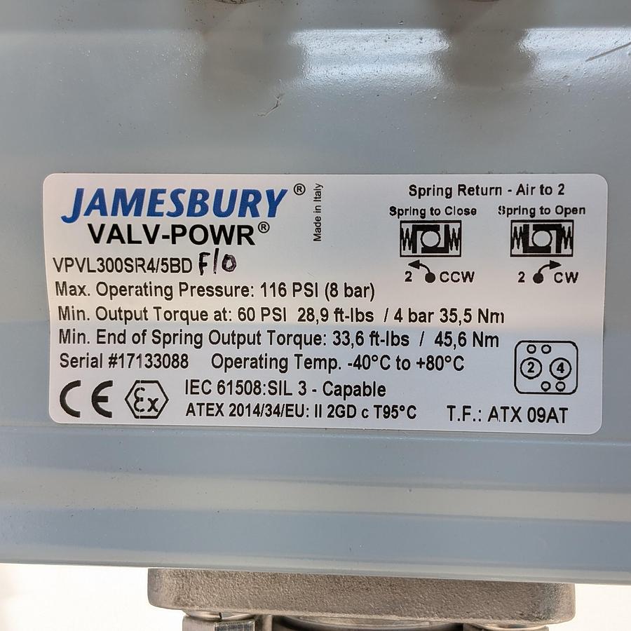 Used Jamesbury VPVL300SR4/5BD