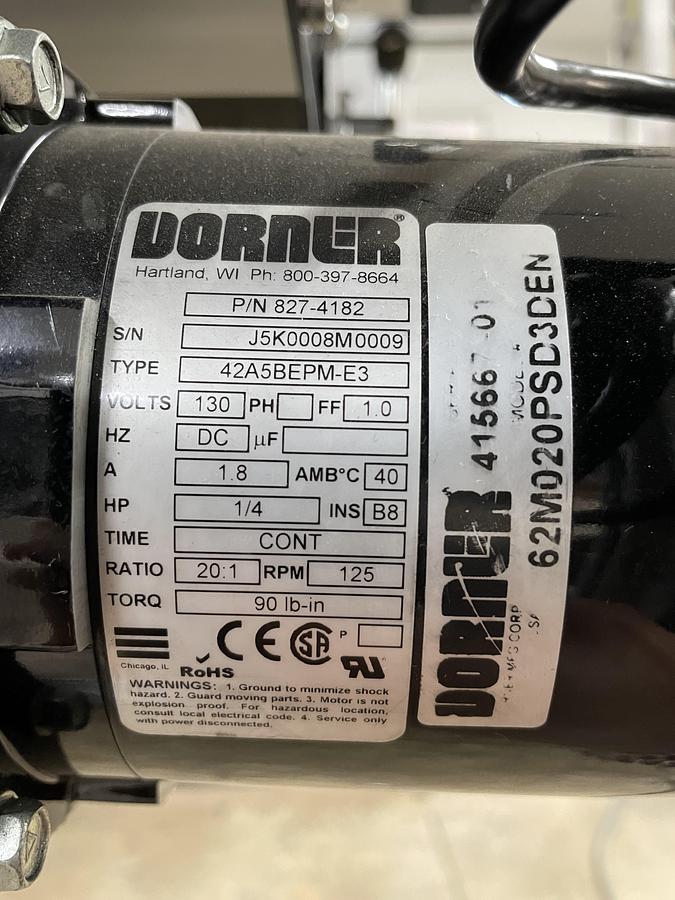 Used DORNER 2200 SERIES 225M041900D0501 - Convoyeur à tapis uréthane 93''