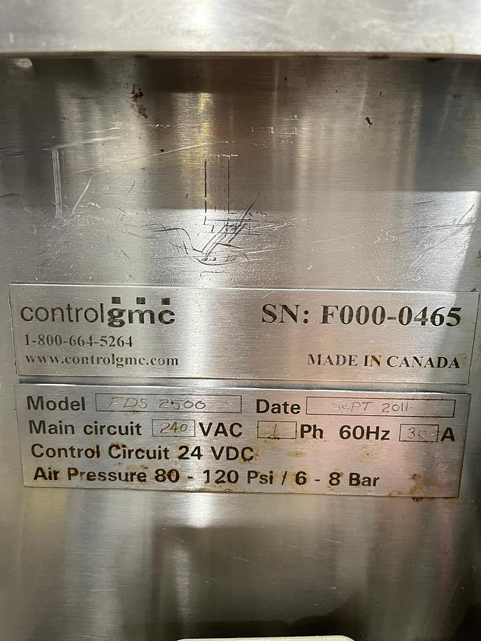 Used Control GMC FDS2500 - Ligne de remplissage de gobelets et barquettes