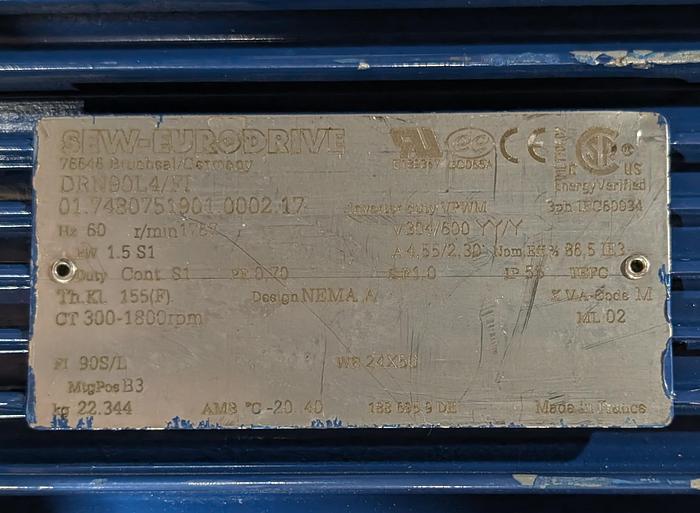 Used Moteur  SEW-EURODRIVE DRN90L4/FT