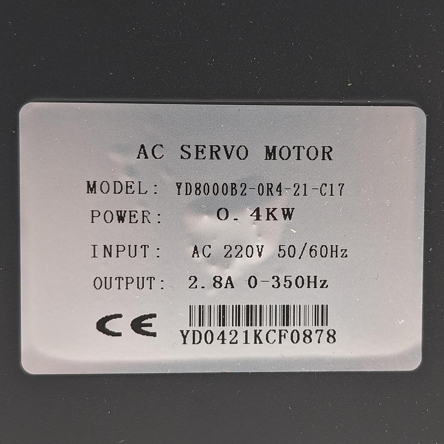 Used AC SERVO MOTOR YD0421KCF0878