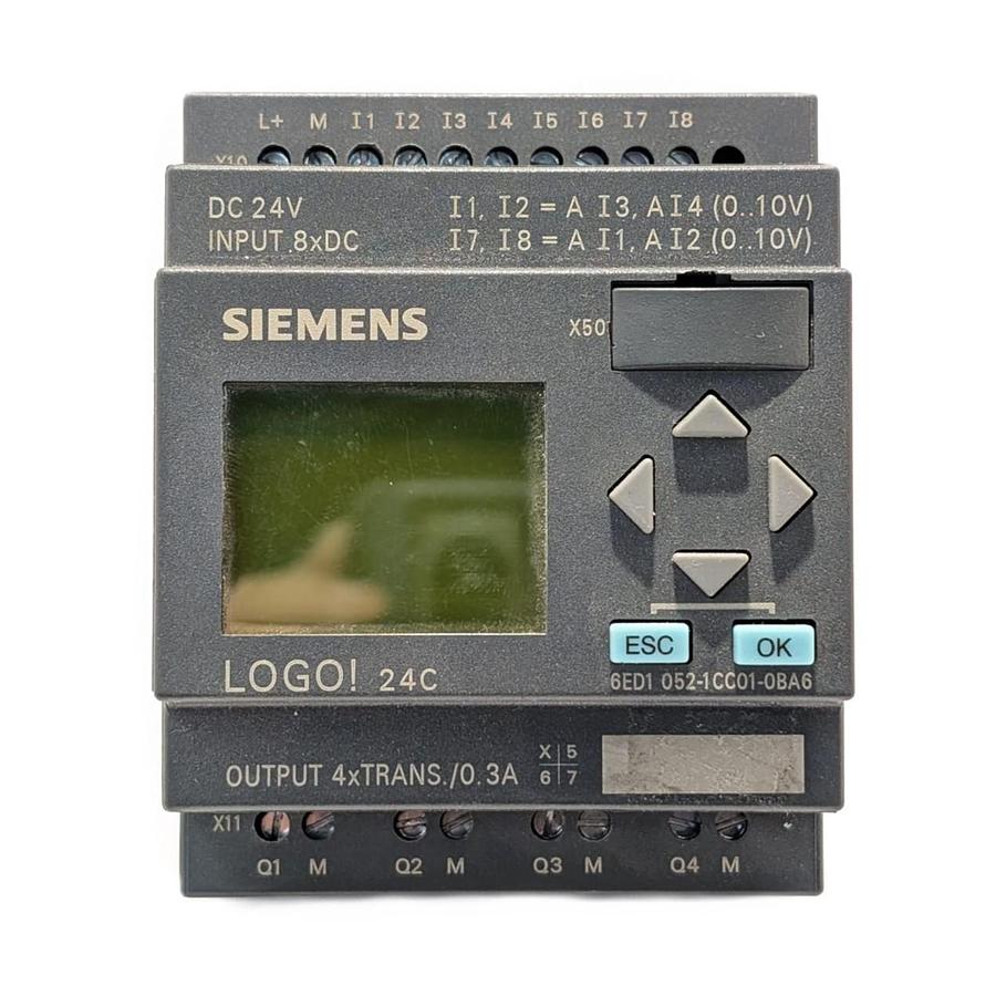 Used Siemens LOGO 24C 6ED1 052-1CC01-0BA6