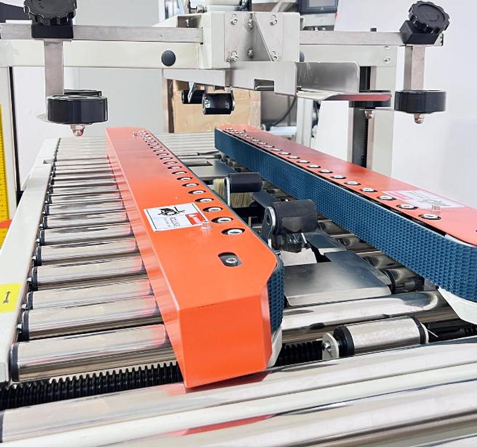 AEVOS TBCS-SA-SM - Tapeuse / scelleuse àboîtes semi-automatique dessus & dessous