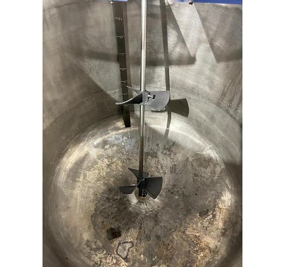 D'occasion Mobile jacketed 227 L (60 GAL) SS316 tank with air mixer