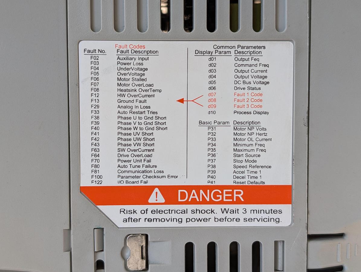 Used Allen-Bradley 22B-E1P7N104, série A :