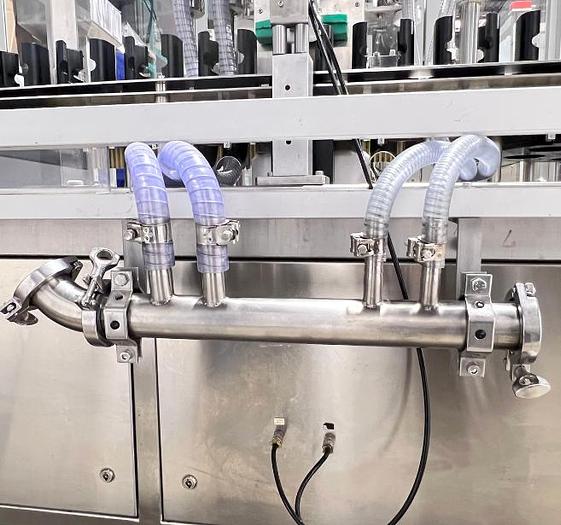 Used COMAS RTS4 - Remplisseuse 4 buses automatique avec tête de vissage & station de pressage