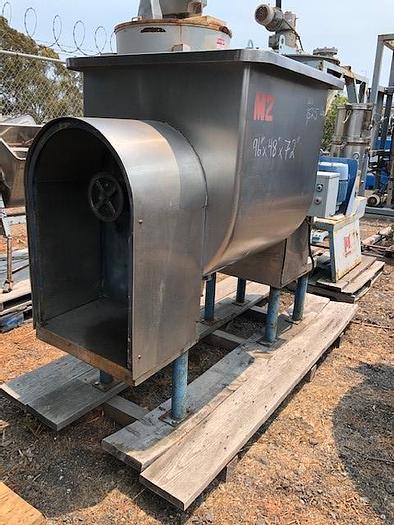 Used Mixer, Paddle, 27 CF, S/st, 5 HP 36" x 36" x 40" #S739355