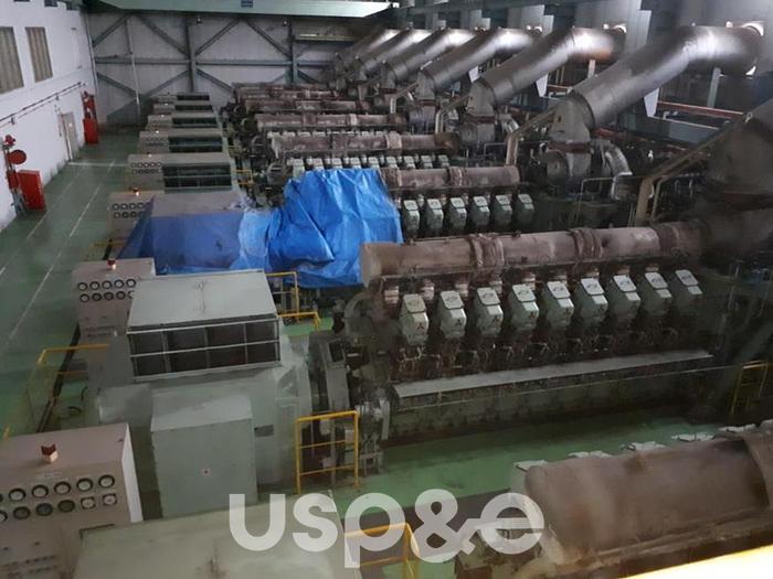 Used 5.2 MW 1998 Used Mitsubishi 18KU30A HFO Generator Sets