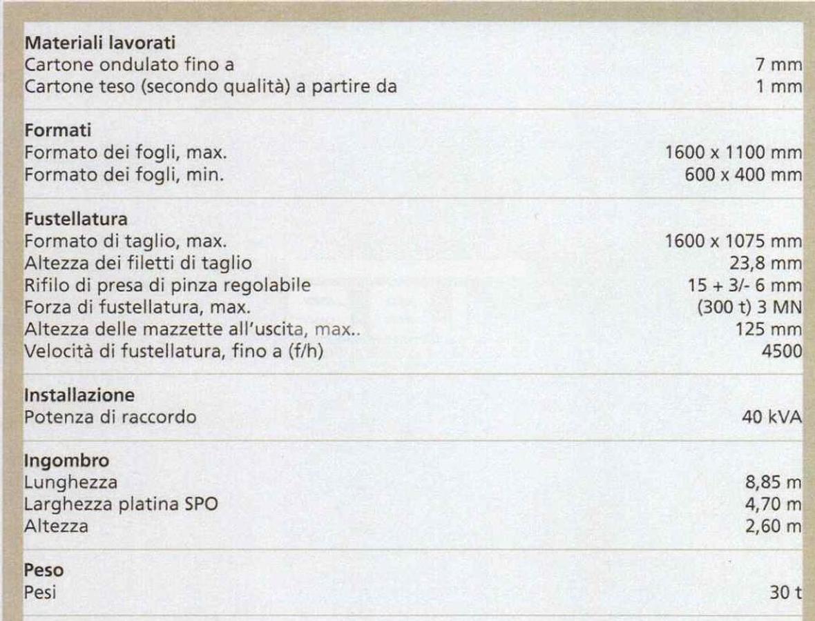 Used Bobst SPO 160 Vision + GBreak + Dynapal