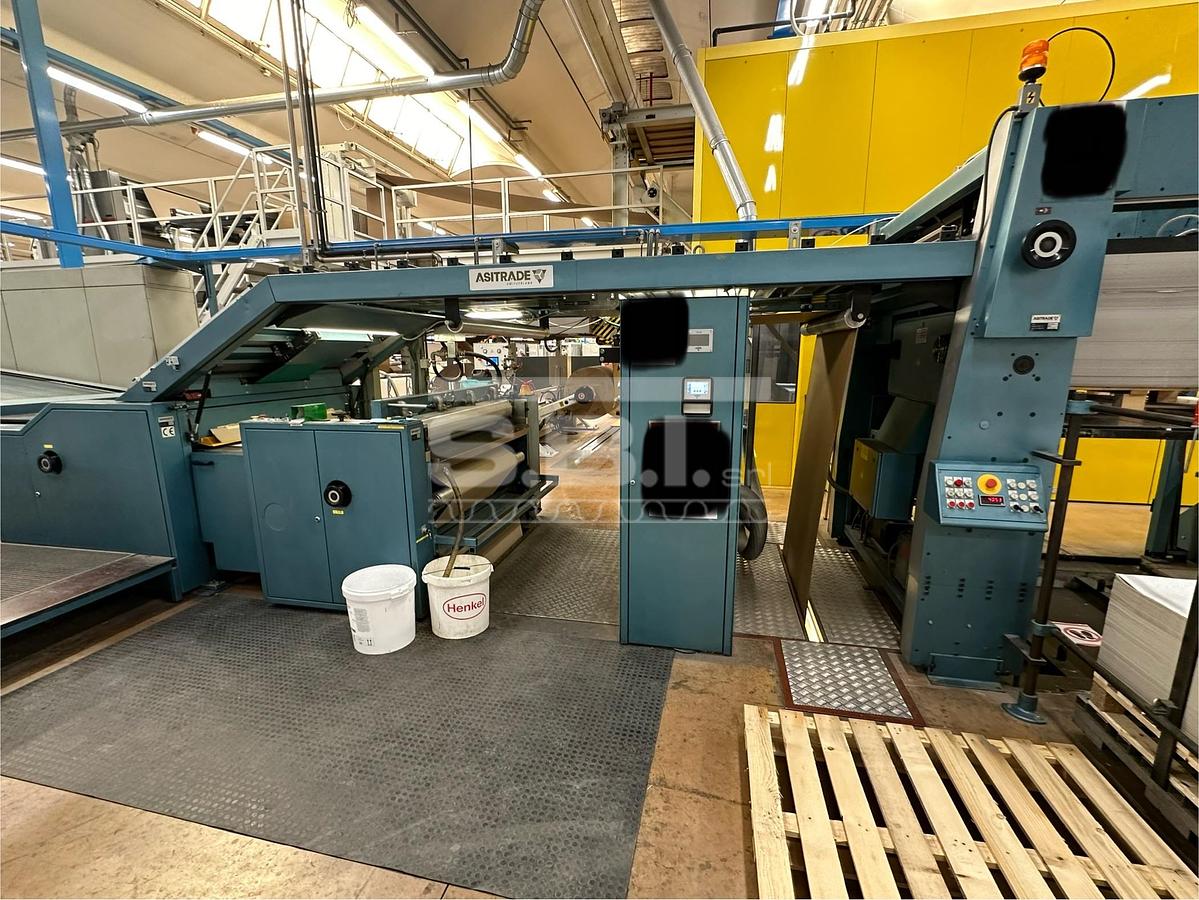 Used Asitrade In line litho laminator + single facer