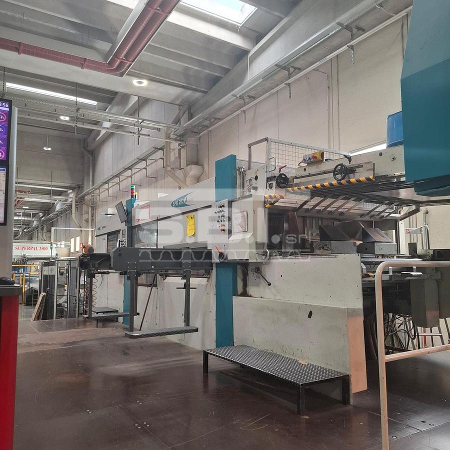 Used Bobst SPO 203 A-Matic + G-Break + Pallettizer