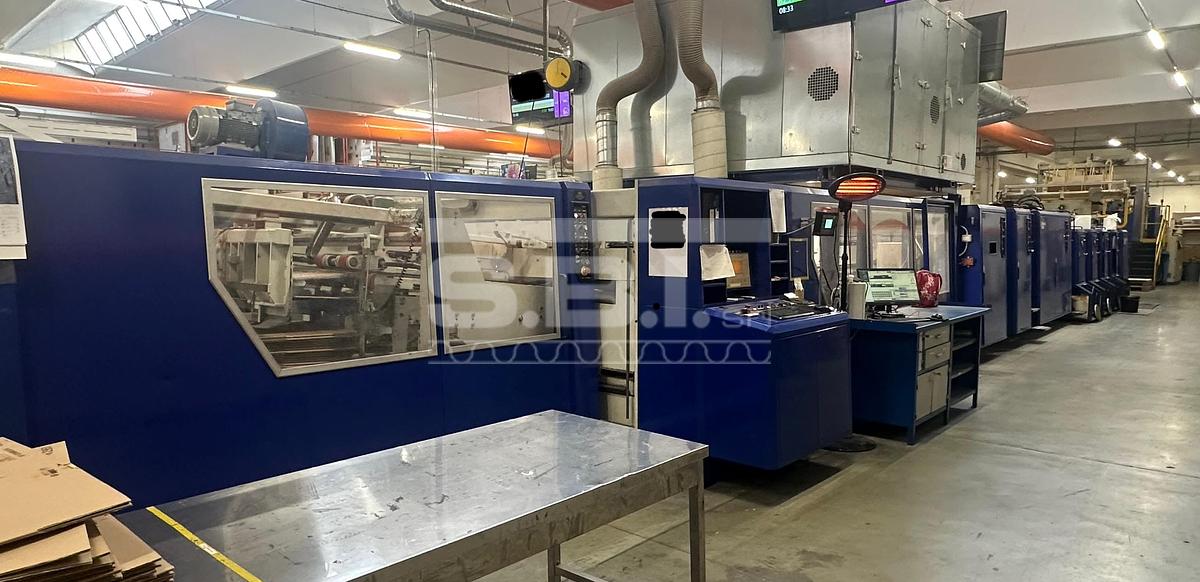 Used EMBA 245 QS + Prefeeder + Pallettizer