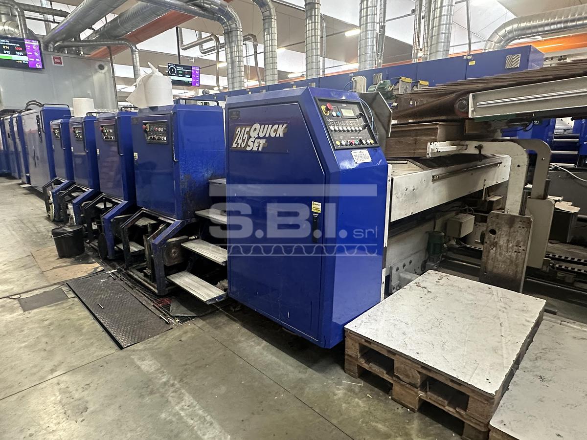 Used EMBA 245 QS + Prefeeder + Pallettizer