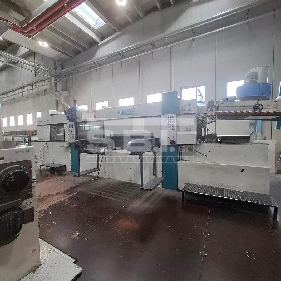 Used Bobst SPO 203 A-Matic + G-Break + Pallettizer