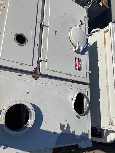 Used Caccia approximately 200 cubic feet stainless steel ribbon mixer