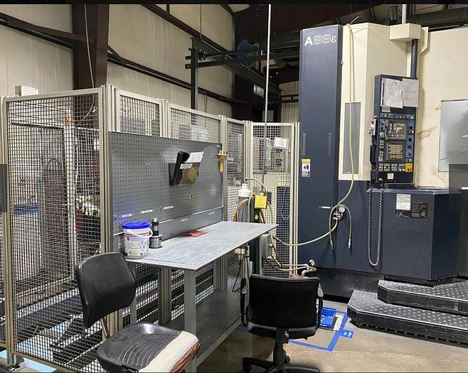 Used 2002 Makino A88E CNC 4-Axis 8 Pallet Horizontal Maching Center