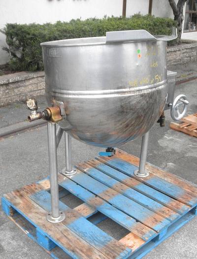 Used Kettle, 60 Gallon, S/st, Jkt, Groen, Mdl DL/60, Tilt #S740974