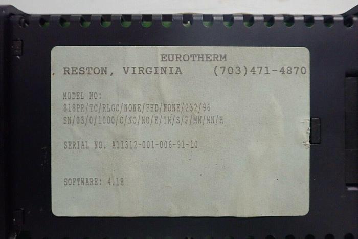 Used Eurotherm 818PR/TC/RLGC 818PR Digital Temperature Controller
