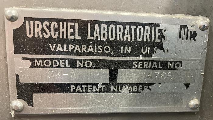 Used 2011 Urschel Laboratories GK-A