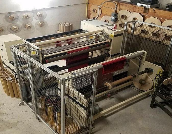 Used 60" ELITE CAMERON SLITTER REWINDER CW600 MFG 2007