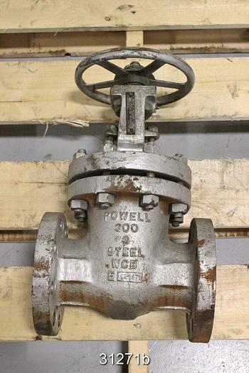 Used Powell 3" Hand Operated Gate Valve #31271