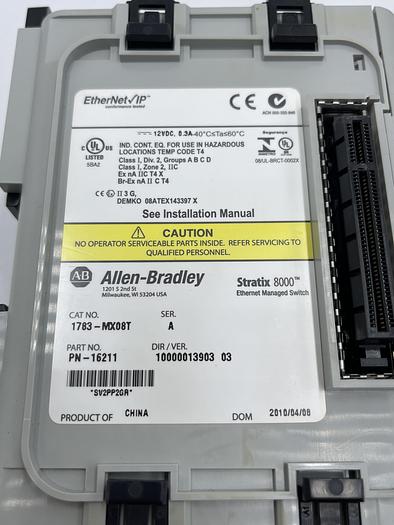 Used Allen-Bradley 1783-MX08T Ser A