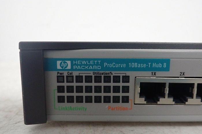 Used HP ProCurve J4090A10 Base-T Hub 8 J4090-80011 Switch