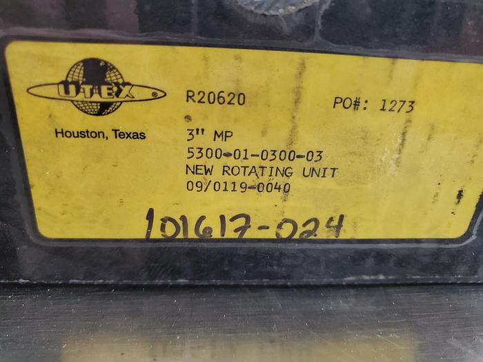 UTEX R20620 3" MP 5300-01-0300-03 New Rotating Unit